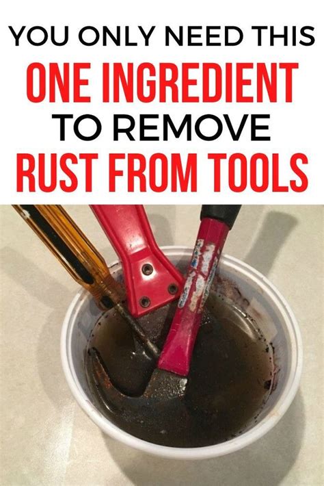 what to wash a metal tool box off with|how to remove rust from kitchen tools.